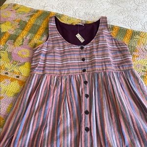 Madewell striped, button down dress